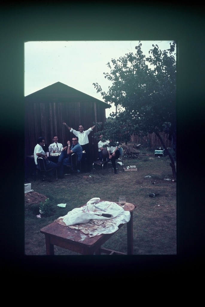 Dancing in front of the old Kalajuka, Easter circa 1965
