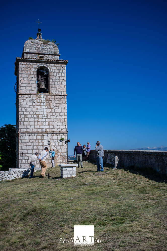 Looking from the bell tower the next day.
