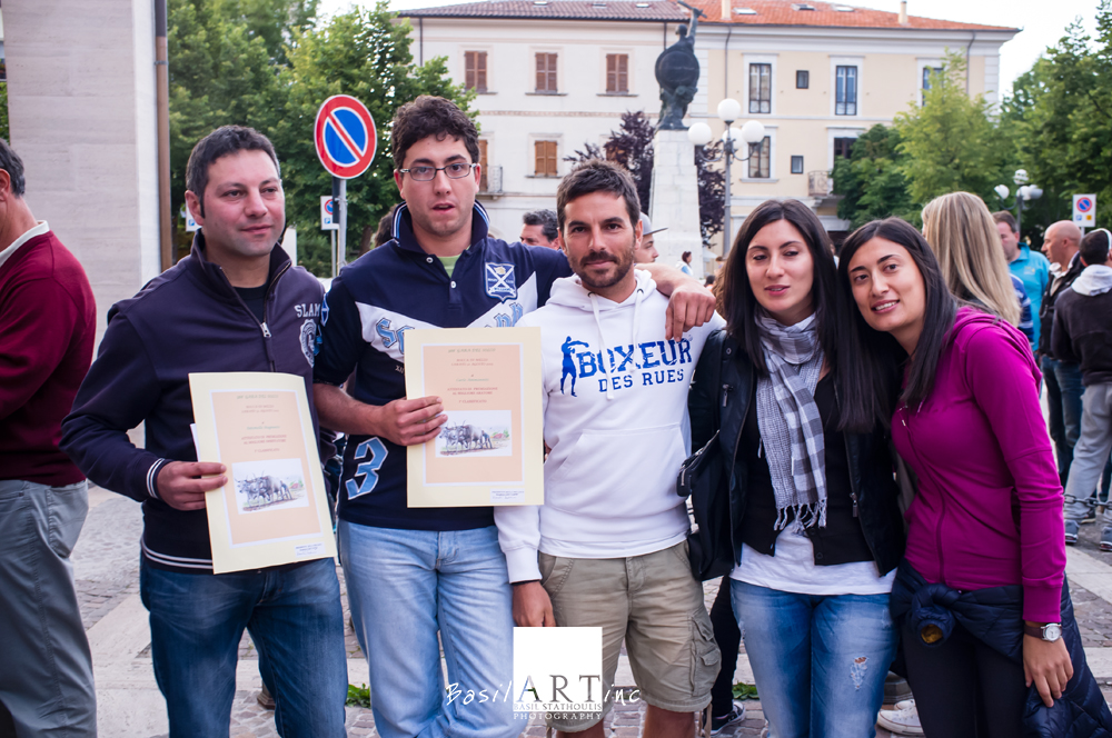 The winning team with certificates.